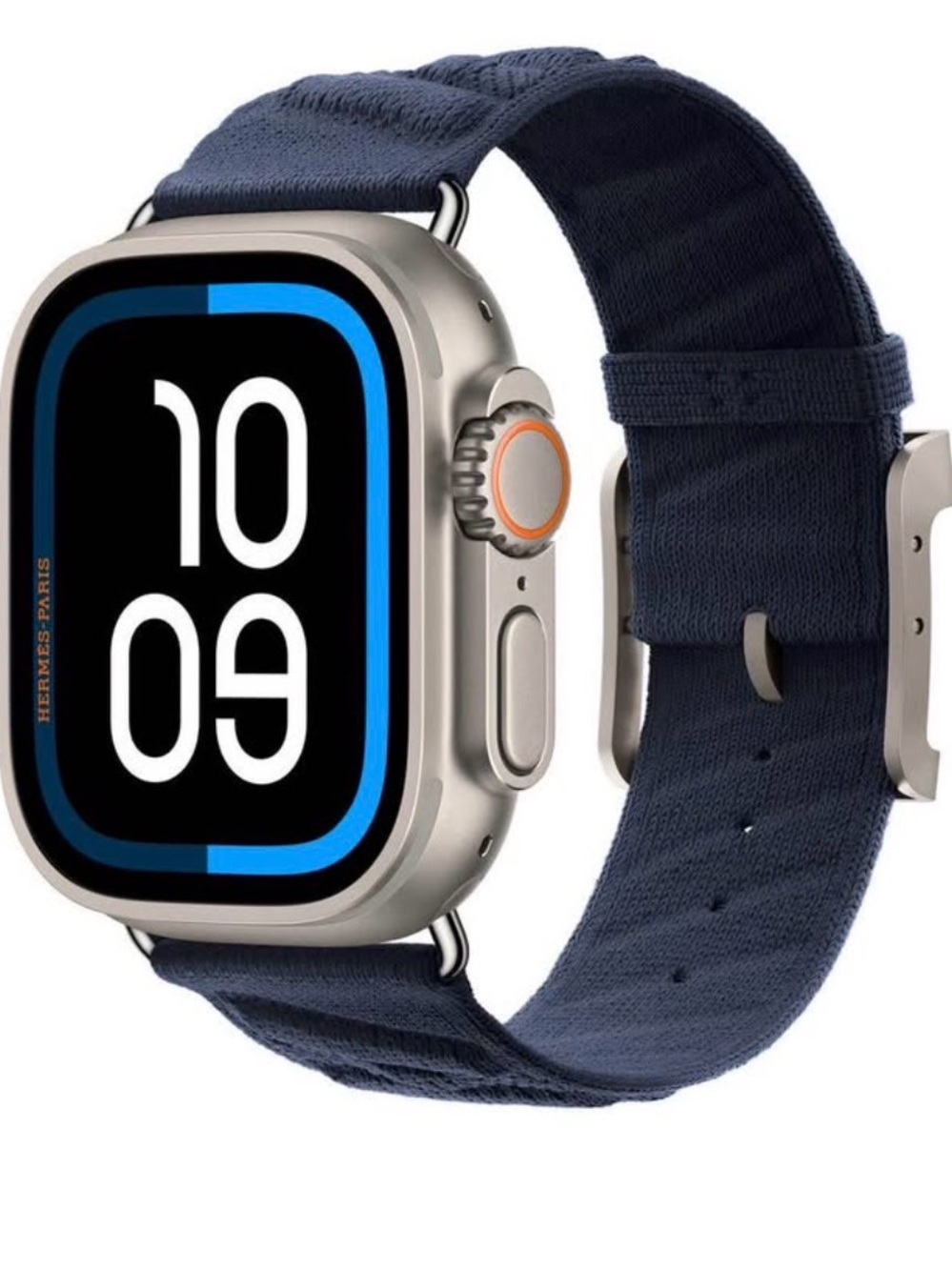 Apple Watch band - Hermès 49mm Bleu Nuit En Mer